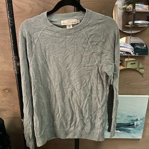 Light green/blue crew neck sweater